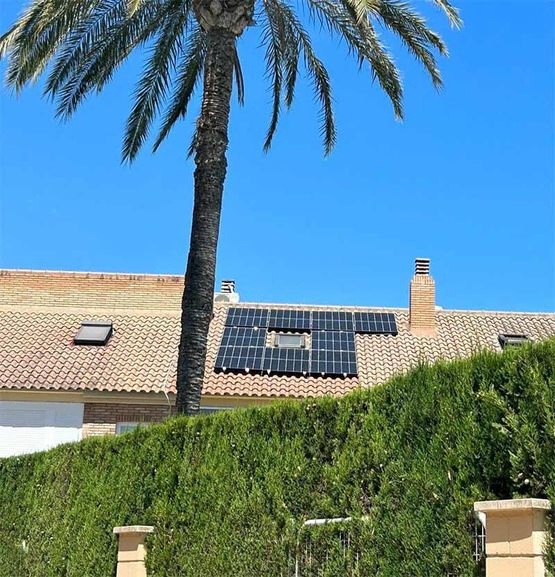 Aidisa Solar placa solar en vivienda